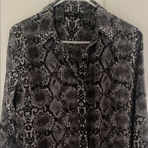 Apt. 9 Monochrome Snake Print Top
